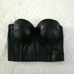 Charmain leather Corset Top